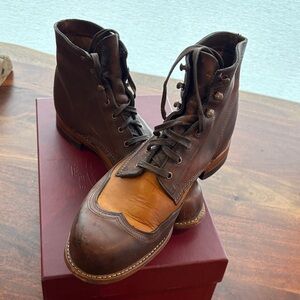 Wolverine Two-Tone Brown Leather Boots